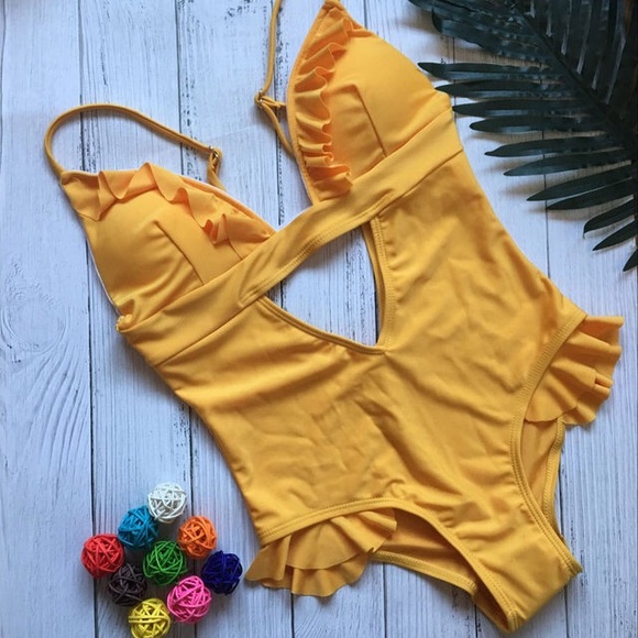 Vintage Onepiece monokini swimsuit - Picture 2 of 4